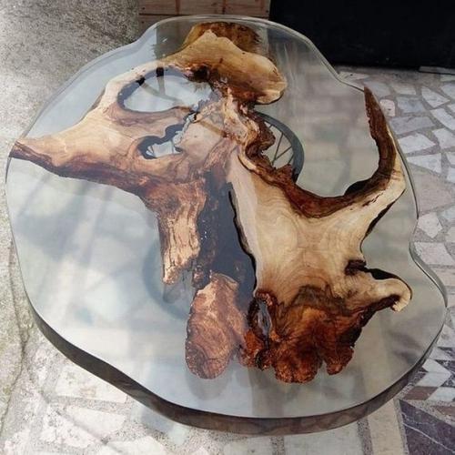 Вот вам несколько столешниц из дерева с эпоксидкой. 05