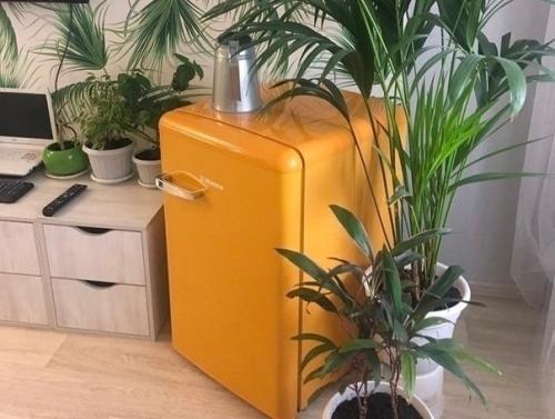 Хозяйка этой студии - девушка, живет одна. 02