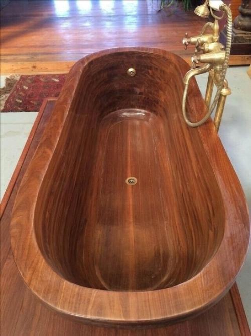 Ванны для любителей натуральных материалов из дерева. 01