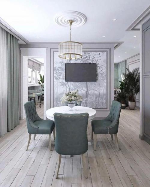 Мы объединили сразу три составляющих, кухню, лоджию и гостинную. 04