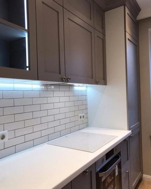 Кухня, которую мы обустроили, имеет площадь в 8 квадратных метров. 09