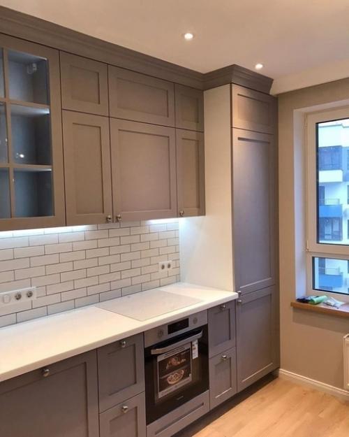 Кухня, которую мы обустроили, имеет площадь в 8 квадратных метров. 08