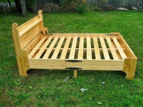 Муж, увлекаясь онлайн - шопингом, наткнулся в интернете на кровать, которую решил смастерить своими руками.