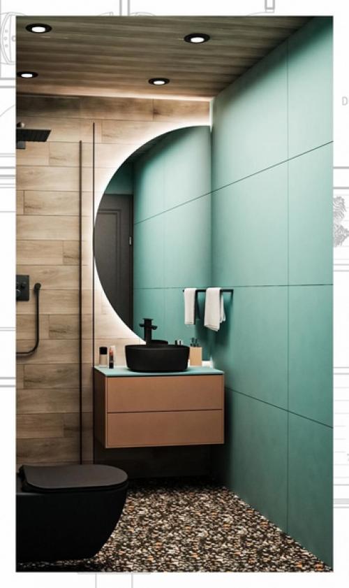 Сан узел в деловом стиле. 03