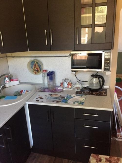 Квартира хрущевка, такую кухню сделали. 02