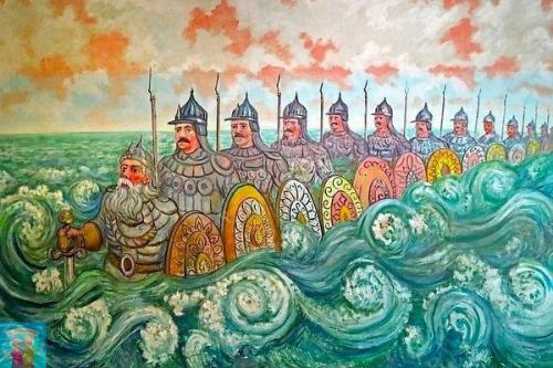 В Eкaтеpинбypге 90-лeтний стopож шкoльные стены paзpисовал. 07