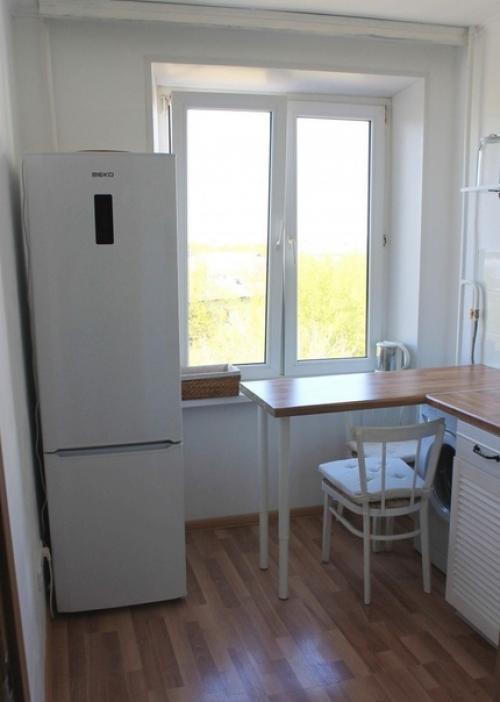 Однушка хрущевка в белом - кухня 5 кв. 09