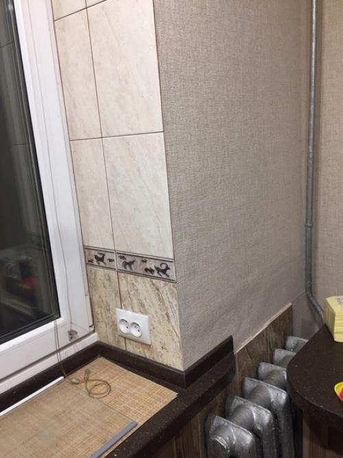 Вот так мы отремонтировали свою мини кухню, показываю во всех ракурсах. 03