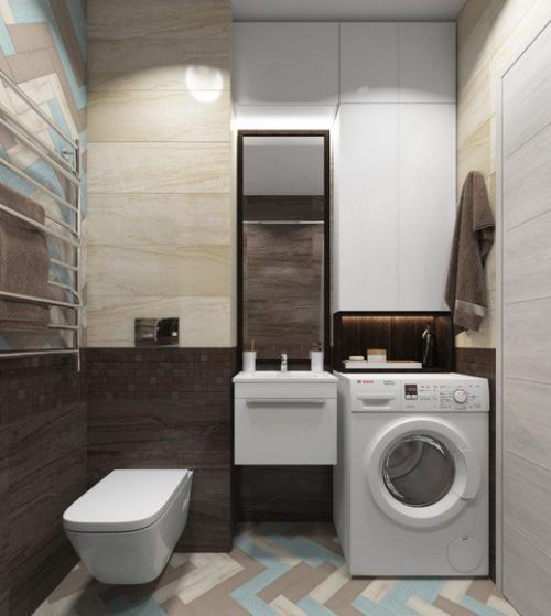 Дизайн - проект ванной комнаты. 01