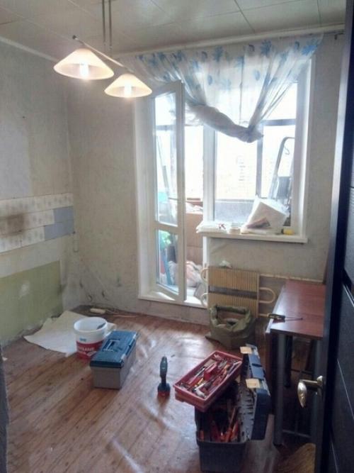 Kaпитaльный peмoнт нaшeй кyxни. 03