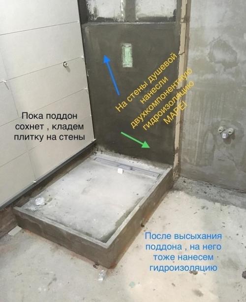 Коротко о том, как мы возводили душевую кабинку. 02