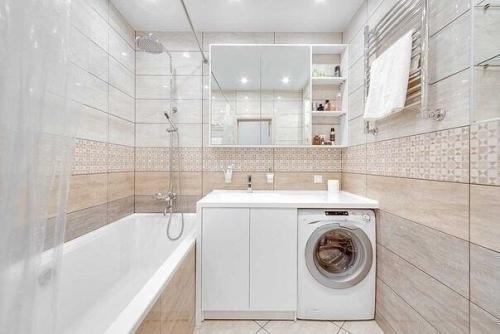 Сделали оформление своего санузла вот в таком дизайне.