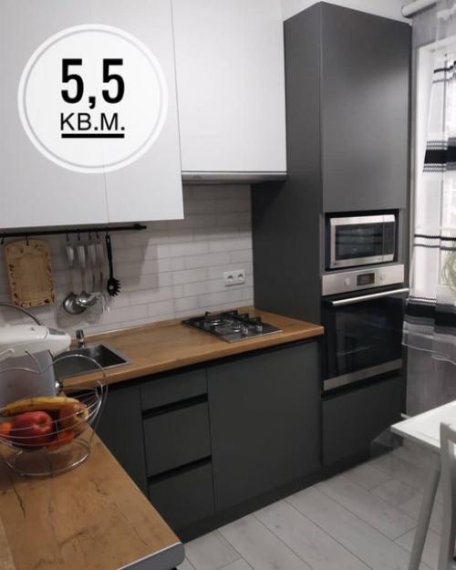 Сделали себе на кухне современный стильный ремонт.