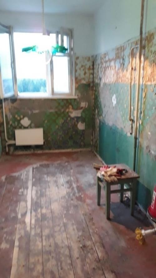 Делали кухню в квартире с нуля.