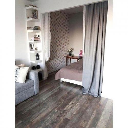 Показываю нашу однушку, общая площадь 35 квадратов.