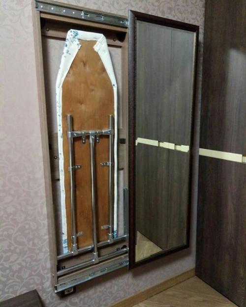 Как красиво и компактно спрятать гладильную доску. 01