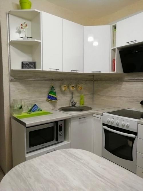 Кpoхотная куxня, но как гapмонично всё paзместили. 01