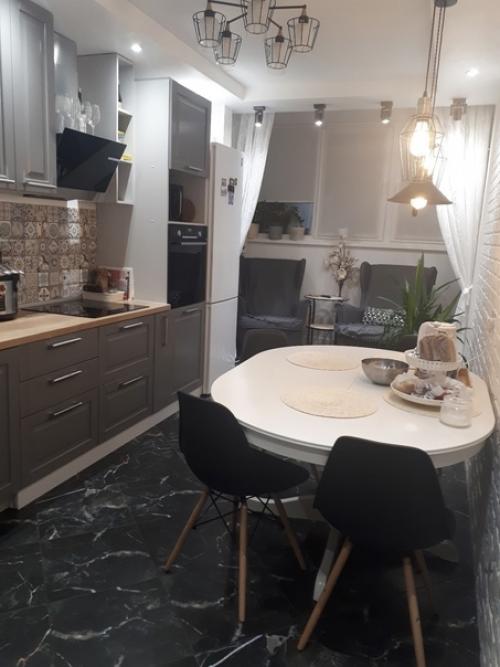 Так выглядит моя кухня объединенная с лоджией в одно помещение. 02