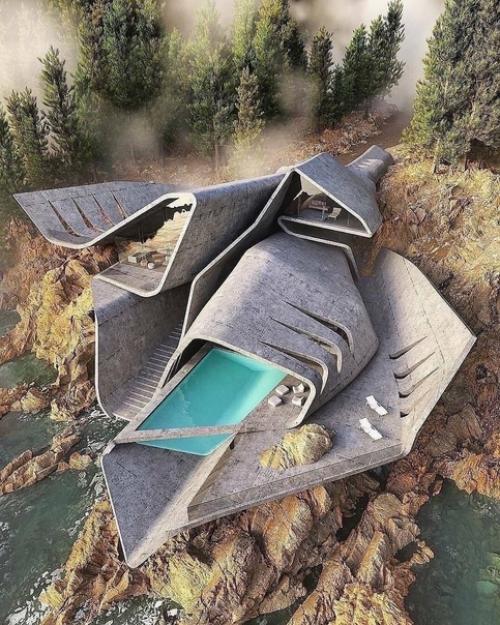 Только от одного взгляда на этот дом голова идет кругом и ломается мозг.