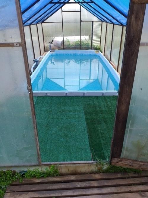 Мы сделали себе такой бассейн на участке.