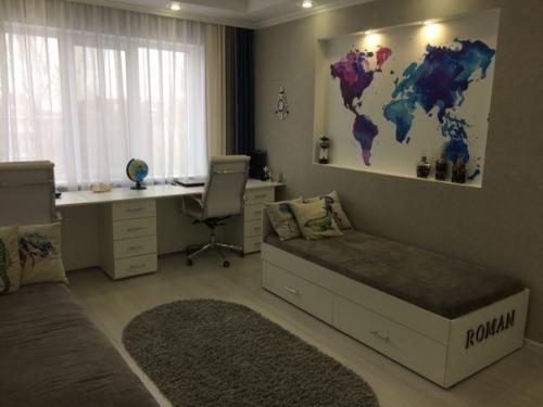 У нас два сына, сделали ремонт в их комнате. 01