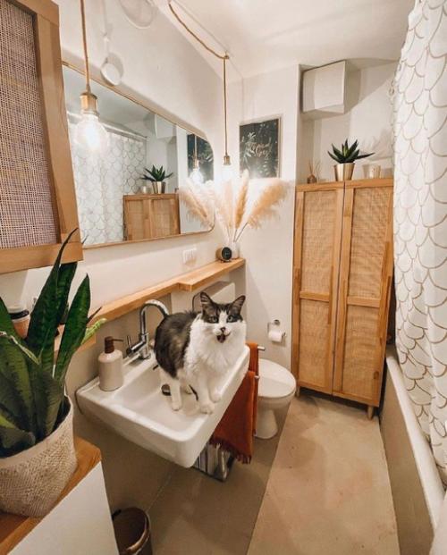 Такой дизайн сделали в своей ванной комнате. 02