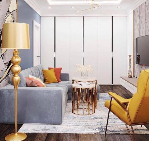 Очень яркая и симпатичная гостиная комната, не все такое придётся по вкусу. 05