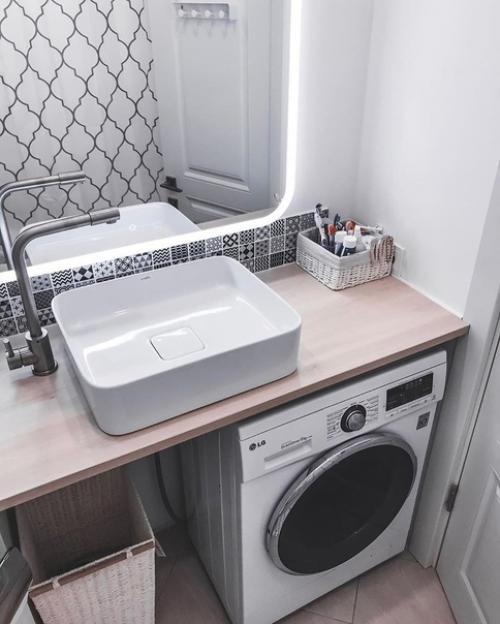 Ремонт в аленькой ванной комнате, как были и как стало. 02