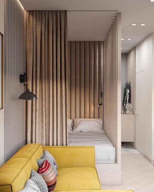 Проект квартиры - студии с площадью 27 кв. 01