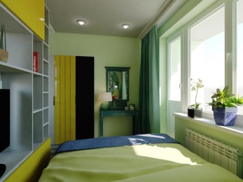 Дизайн - проект спальни - гостиной в 1-к квартире 26, 7 кв. 02