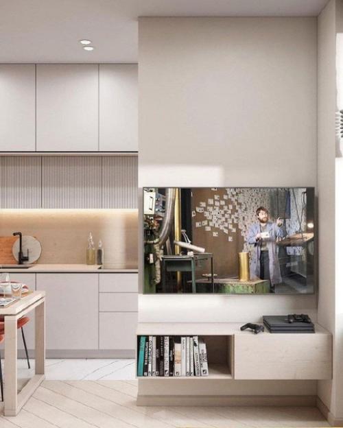 Проект квартиры - студии с площадью 27 кв. 02