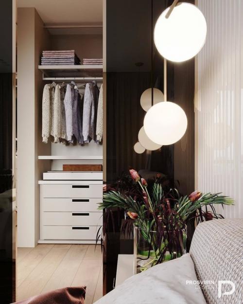 Дизайн - проект спальни с гардеробной. 09