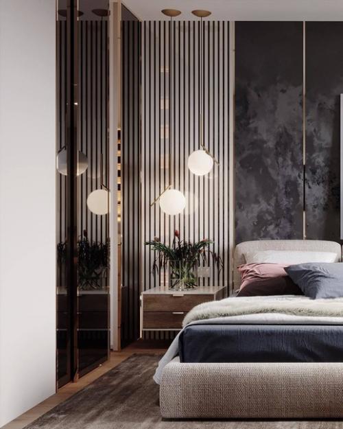 Дизайн - проект спальни с гардеробной. 04