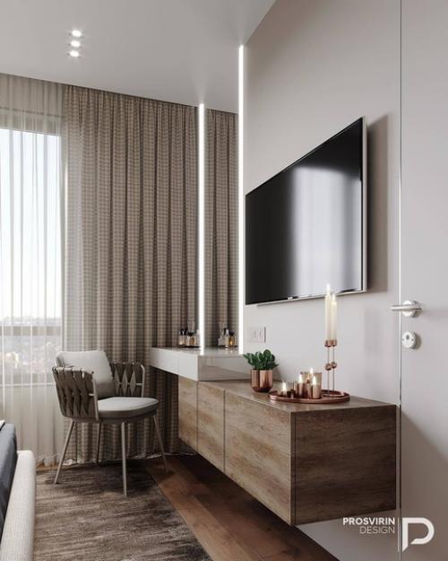 Дизайн - проект спальни с гардеробной. 05