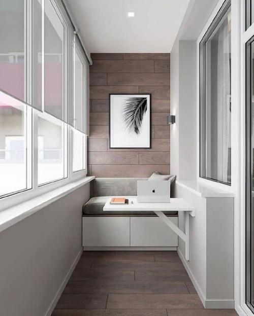 Очень симпатичный проект балкона. 02