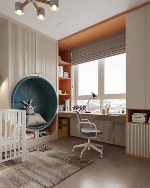 Этот детский интерьер для малышки создан. 04