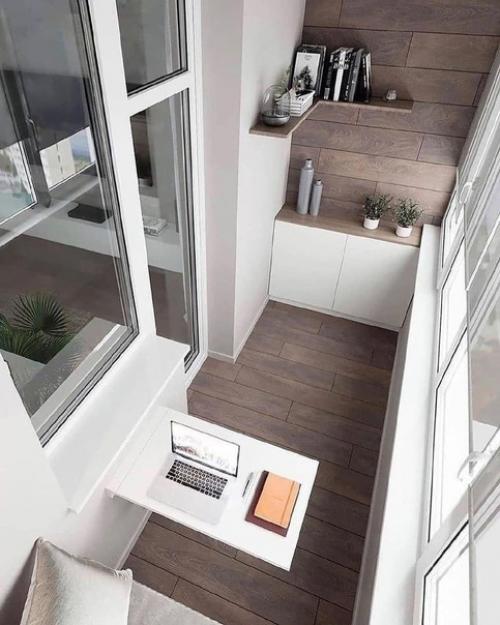 Очень симпатичный проект балкона.