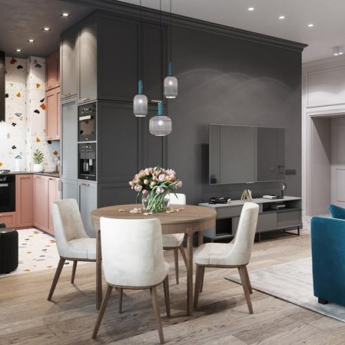 Кухня в питере - это современный дизайн, похожий на сказку. 02