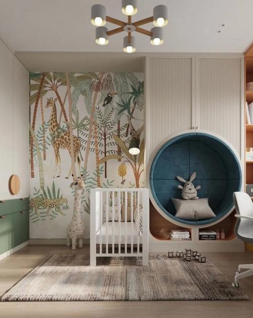 Этот детский интерьер для малышки создан. 01