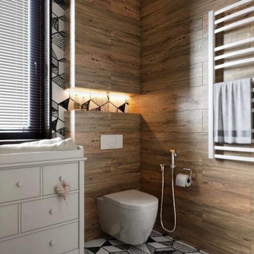 Нестандартные цветовые решения в дизайне ванной комнаты. 03