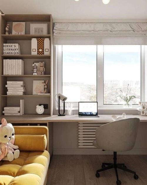 Эта просторная детская комната удивляет своим умелым и хорошо продуманным дизайном.