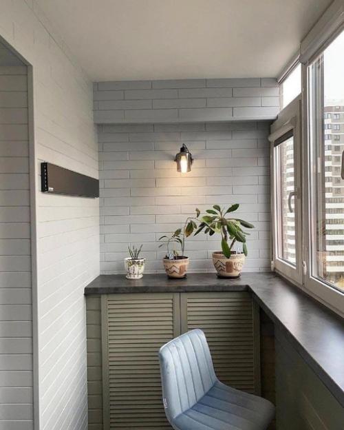 Найдите интересные идеи, чтобы сделать ваш балкон уютным и комфортным. 03