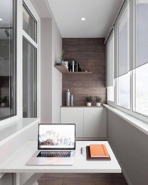 Очень симпатичный проект балкона. 01