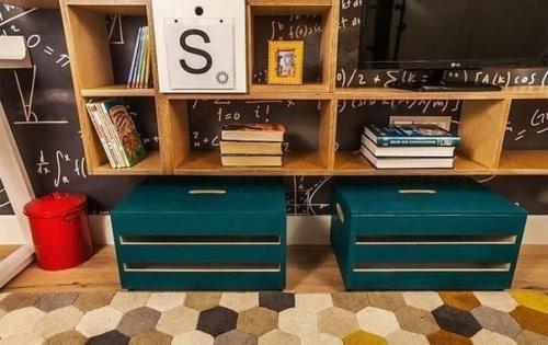 Вариант оформления детской комнаты, которую легко трансформировать в детскую для двух детей. 02