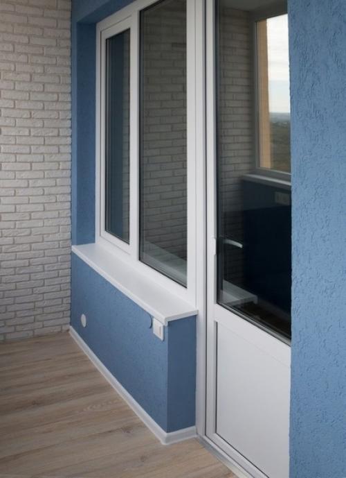 Мы ремонт балкона выполнили. 02