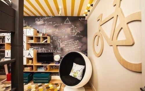 Вариант оформления детской комнаты, которую легко трансформировать в детскую для двух детей. 07