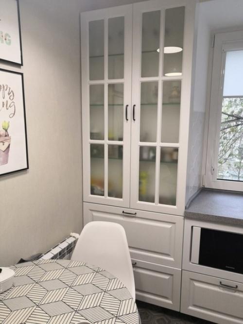 Сама придумала дизайн кухни вдохновившись зарубежными квартирами. 01