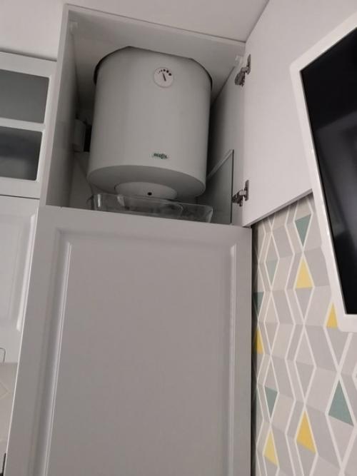 Сама придумала дизайн кухни вдохновившись зарубежными квартирами. 07