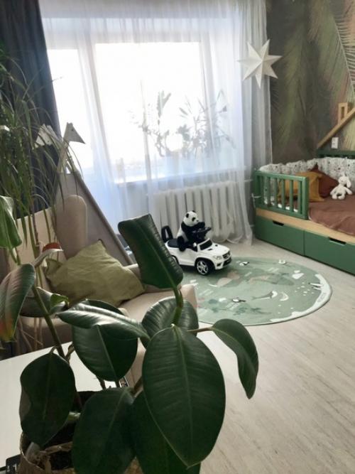Добавили немного джунглей в детскую для нашего юного искателя приключений. 02