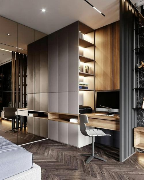 Еще одна большая студия, владельцы которой видимо переоборудовали несколько комнатную квартиру в нее убрав все двери и немного расширив проходы. 07